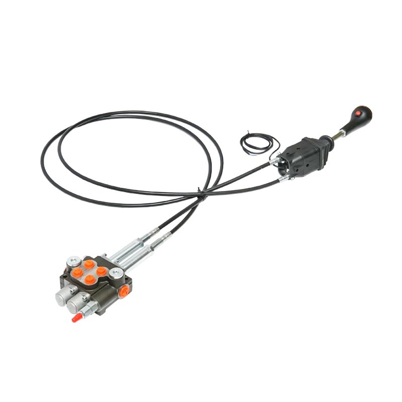 Distribuitor hidraulic cu joystick, lungime cablu 2.5m presiune 250 bar debit 40L/min Breckner Germany